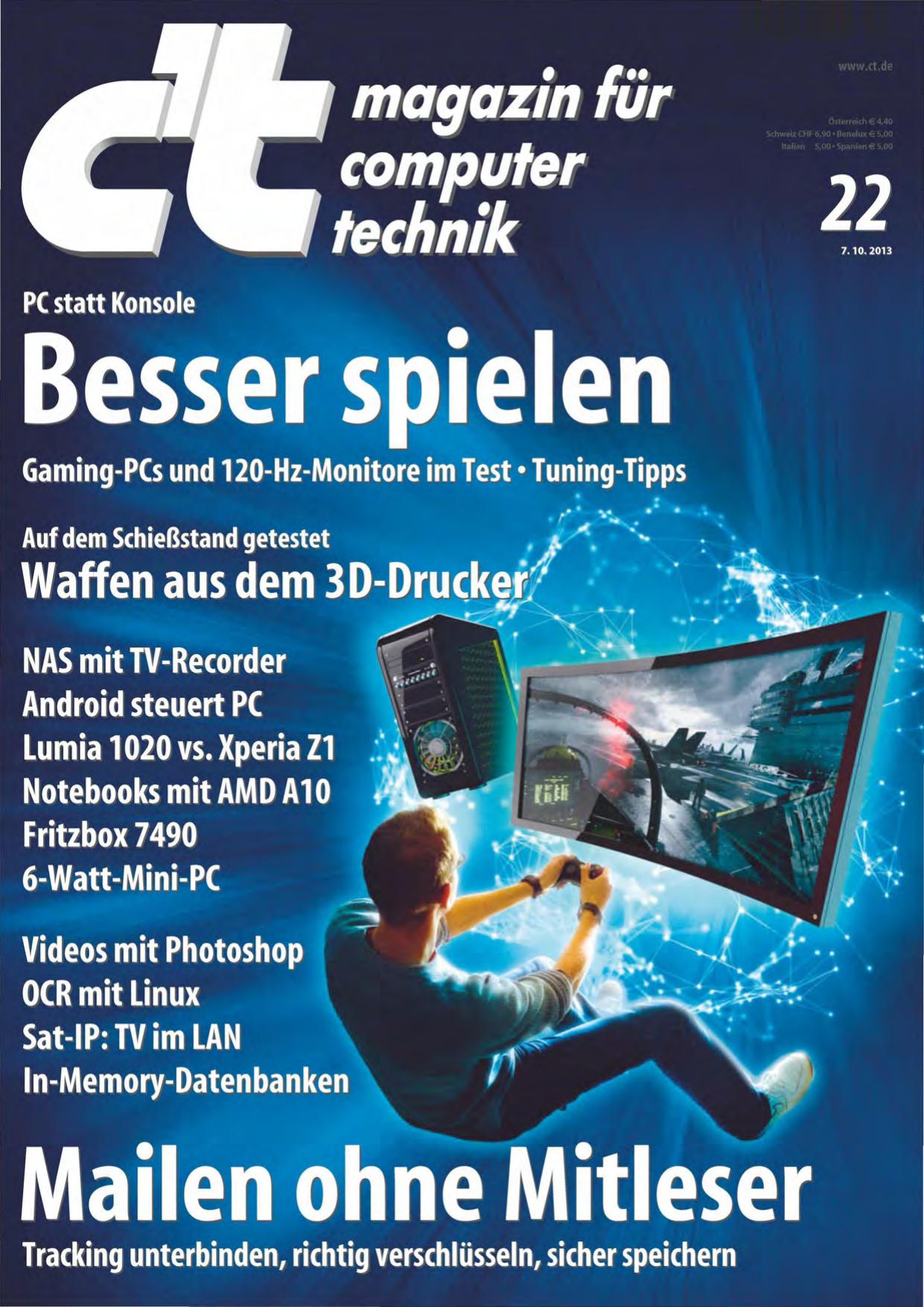 c't Magazin 2013 Heft 22