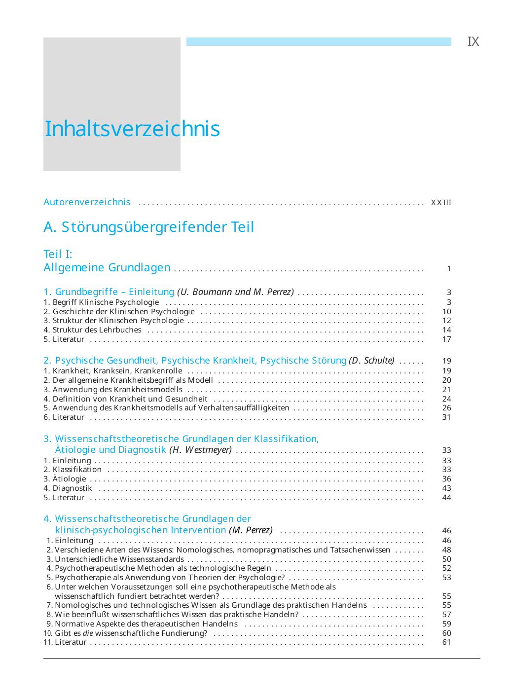 U. Baumann, M. Perrez (Hrsg.): Lehrbuch Klinische Psychologie – Psychot/•'pò
