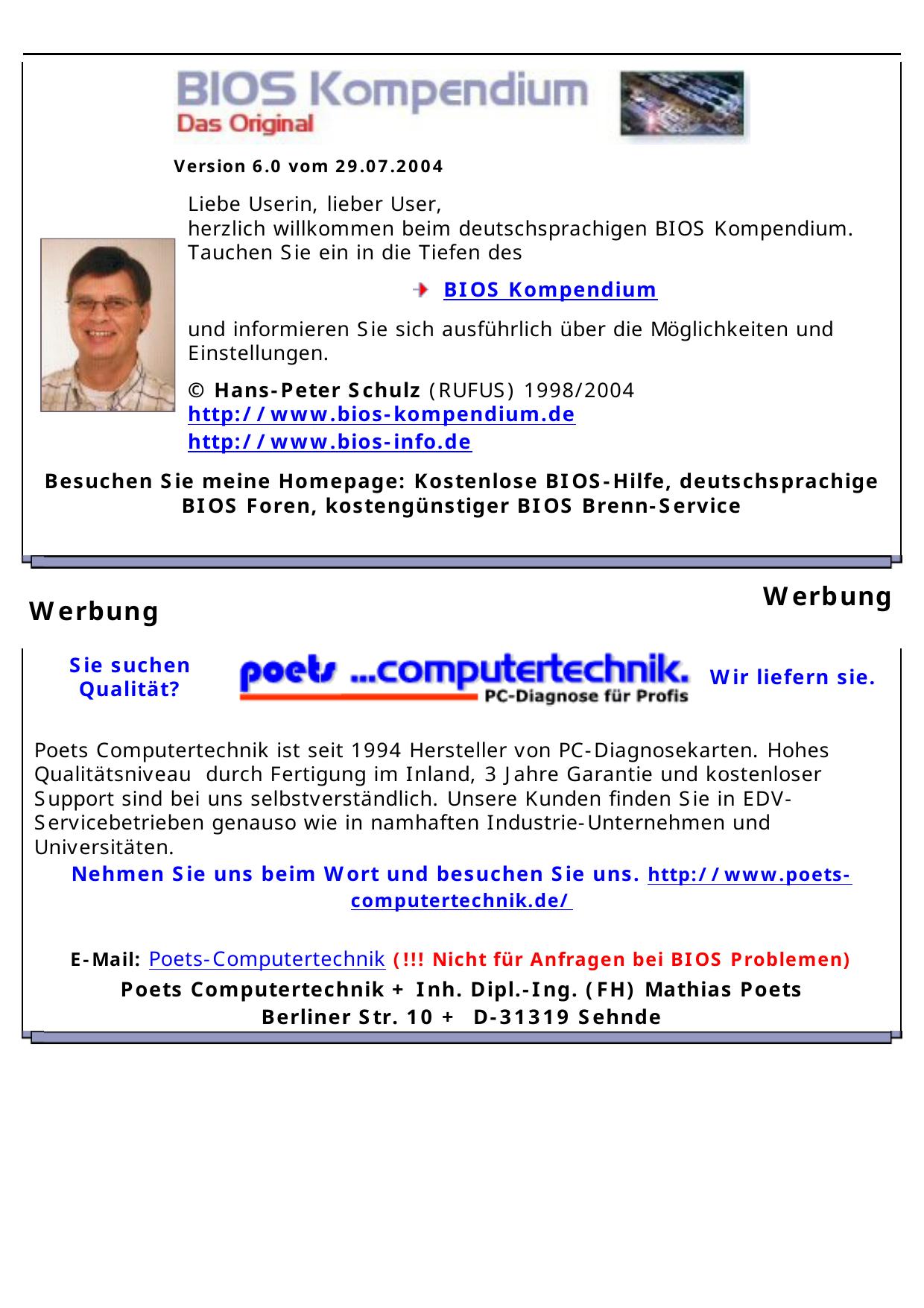 BIOS Kompendium©