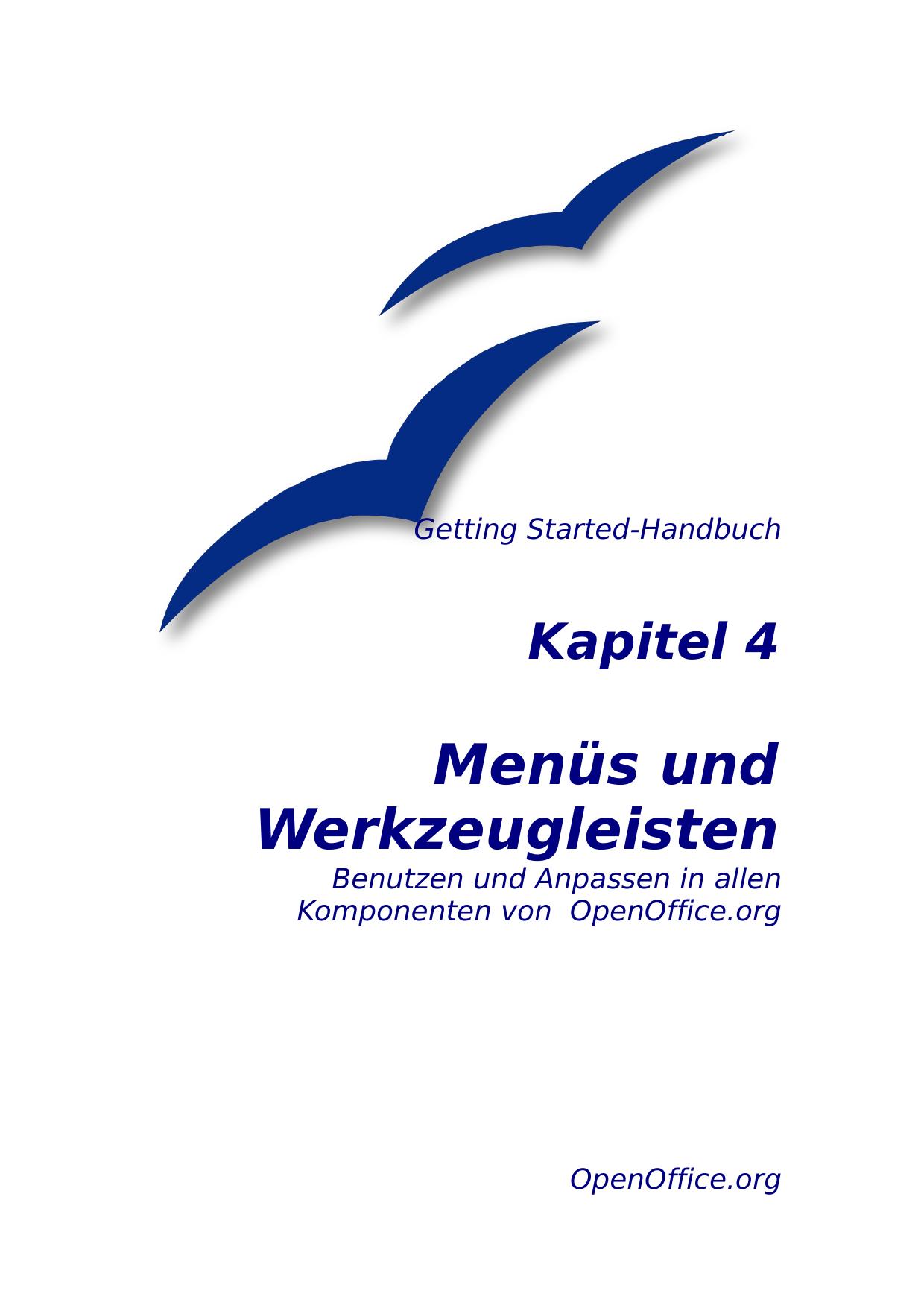 Menüs und Werkzeugleisten