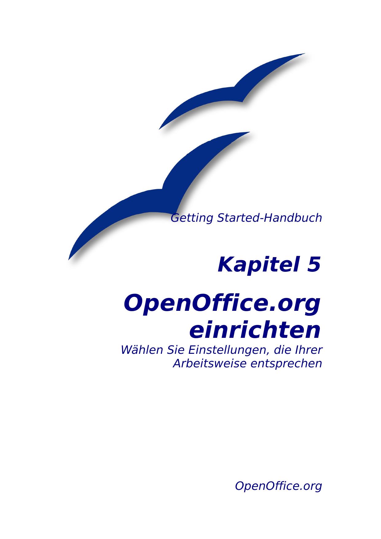 OpenOffice.org einrichten
