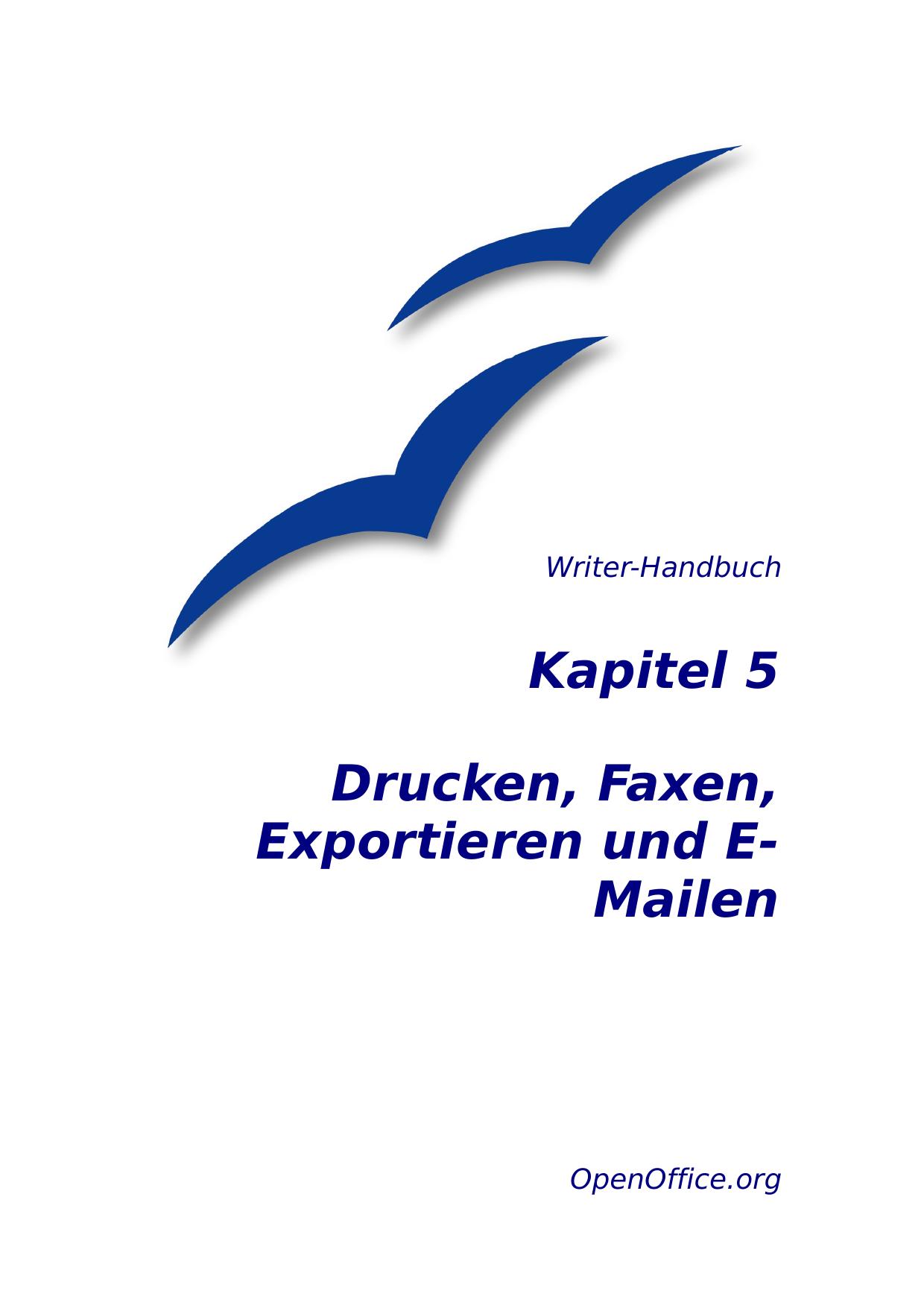 Drucken, Faxen, Exportieren und E-Mailen