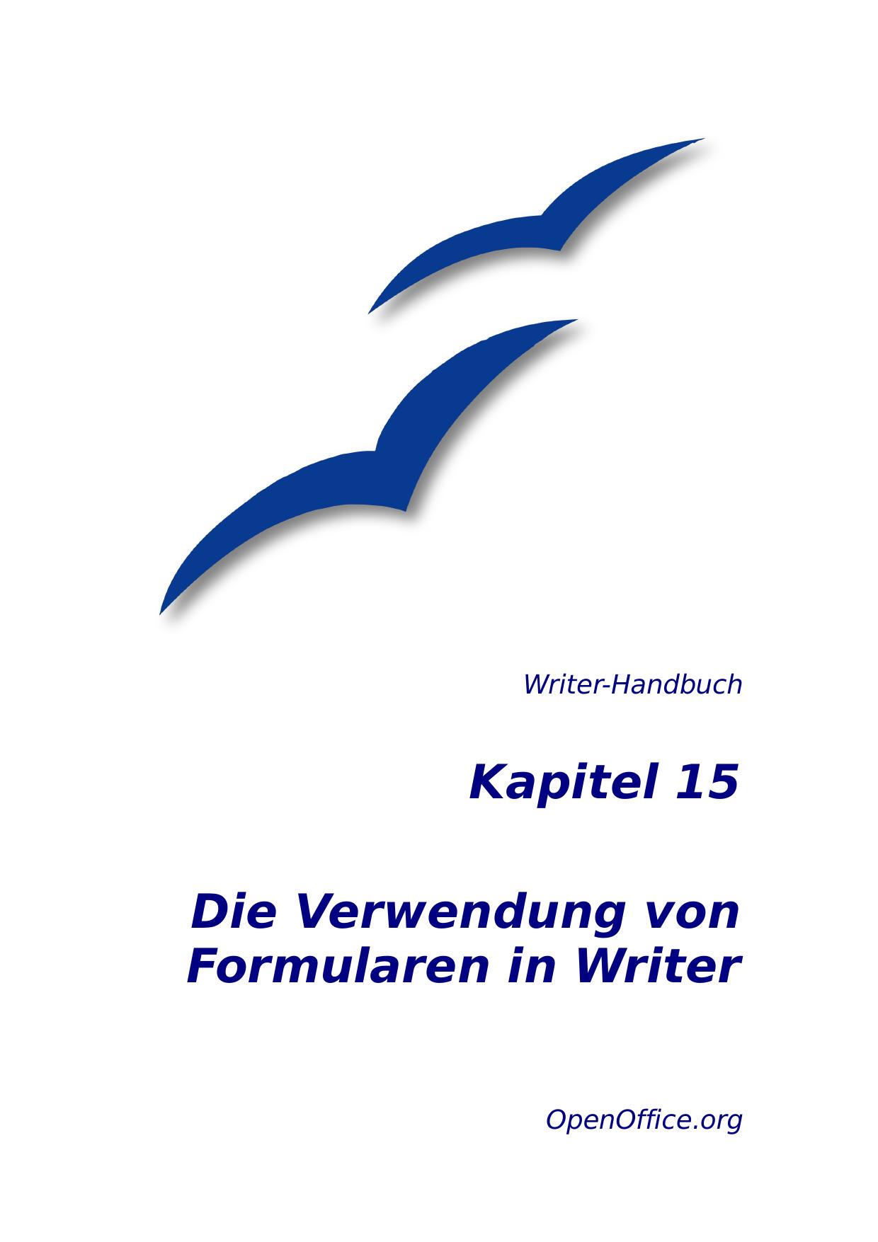 Die Verwendung von Formularen in Writer