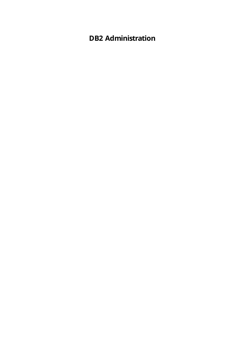 DB2 Administration (zu Version 8) - *ISBN 3-8273-2080-1* - © 2004 by Addison-Wesley Verlag <STD>