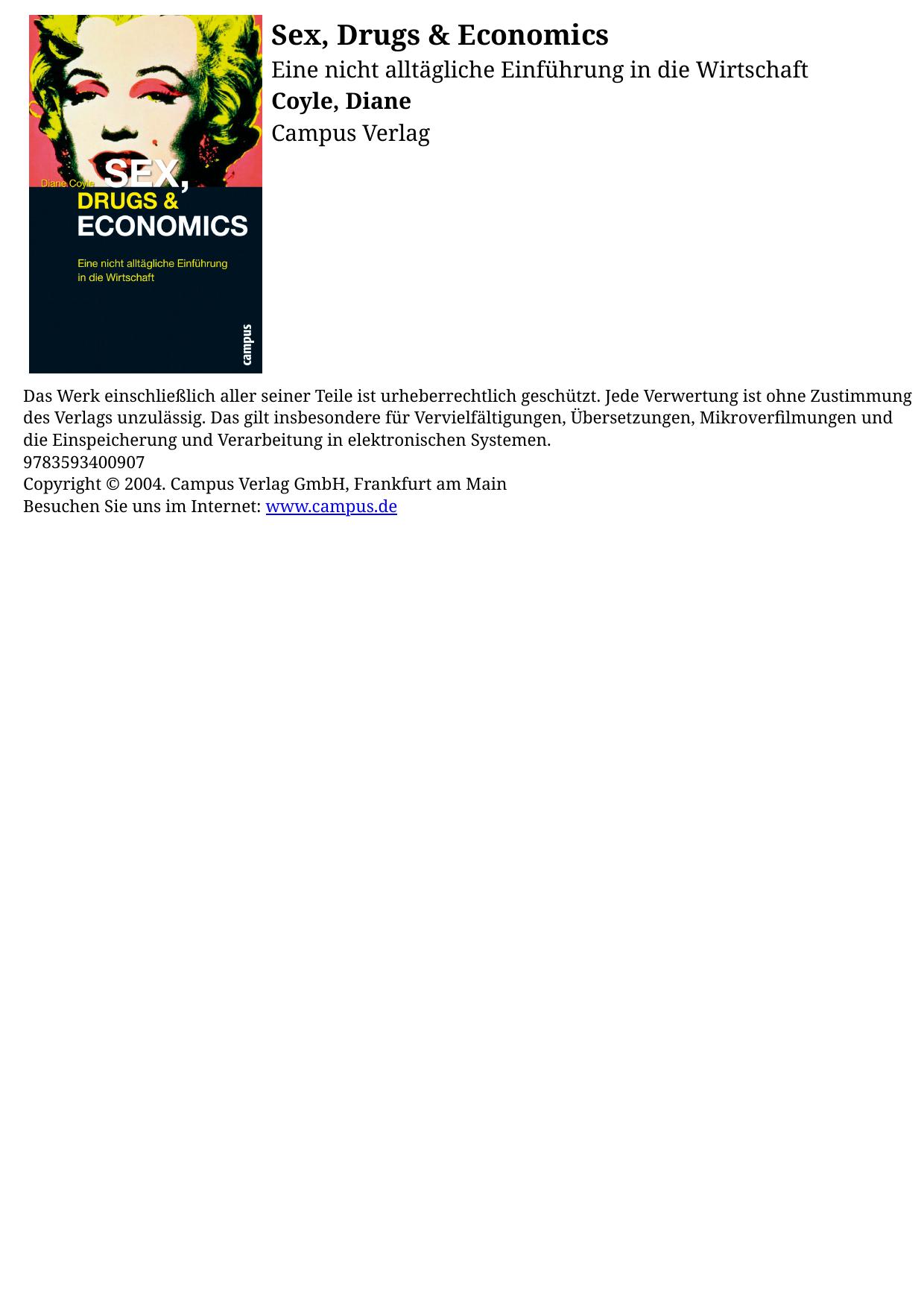 Coyle, Diane - Sex, Drugs u Economics
