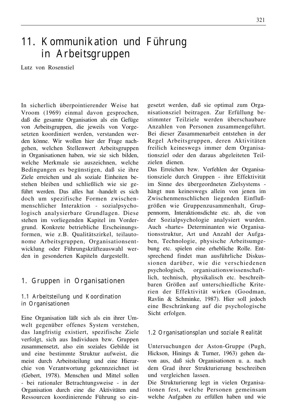 H. Schuler (Hrsg.): Lehrbuch Organisationspsychologie