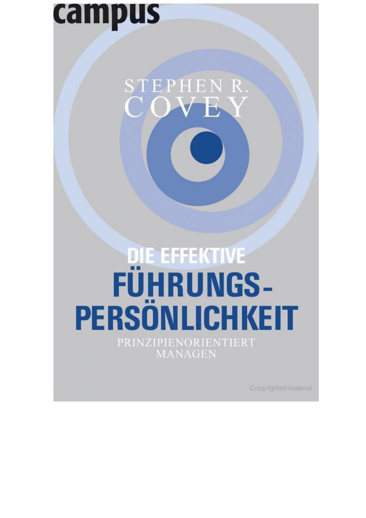 Die effektive Fuehrungspersoenlichkeit