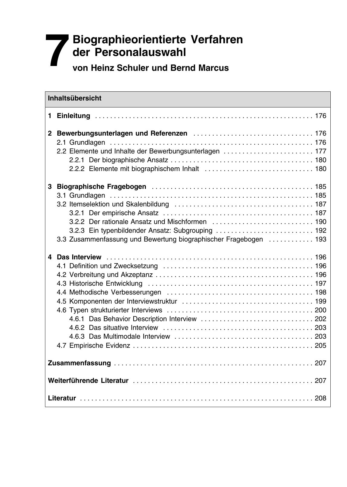 H. Schuler (Hrsg.): Lehrbuch der Personalpsychologie