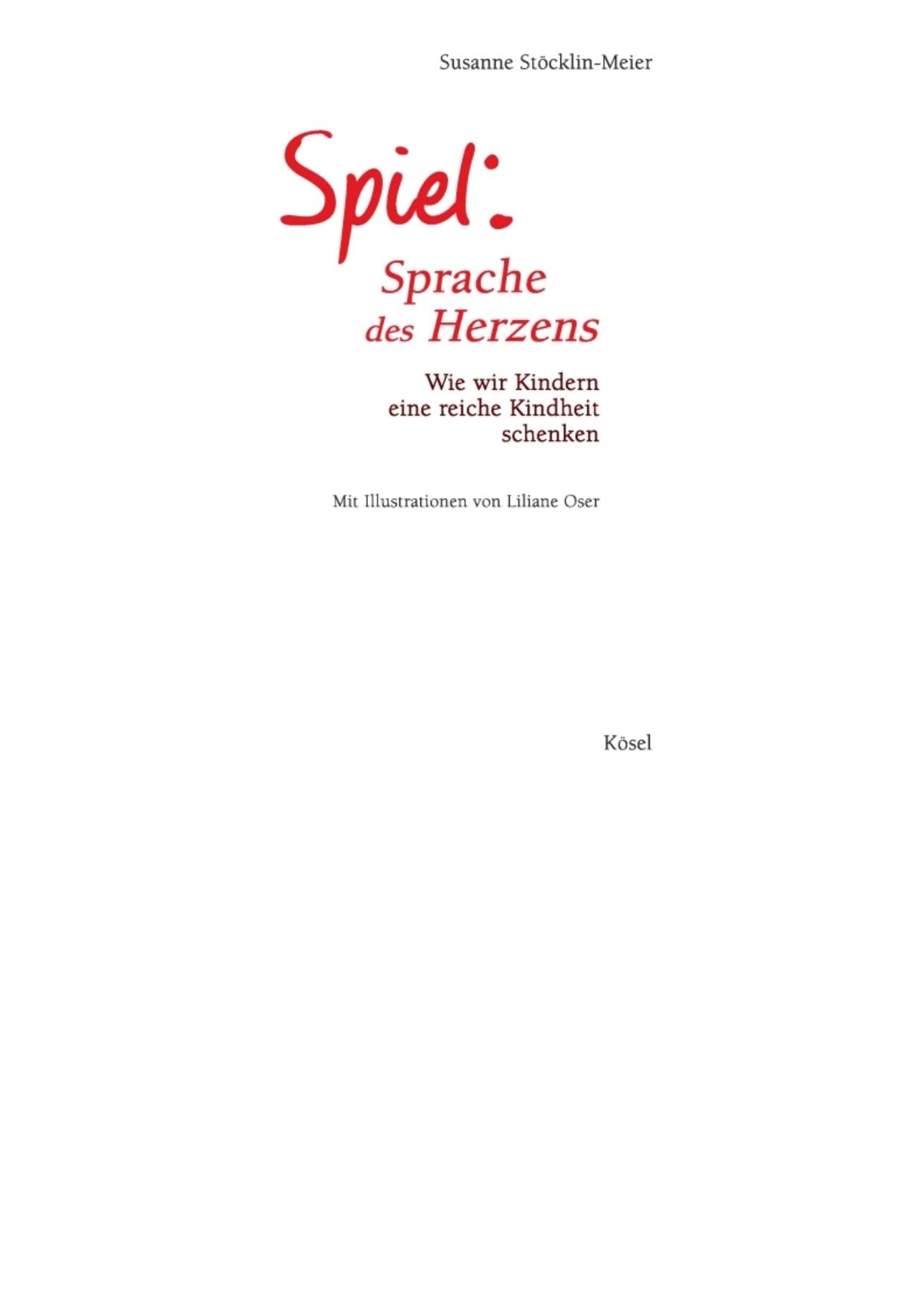 Spiel - Sprache des Herzens