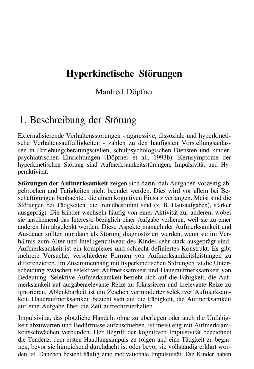 F. Petermann (Hrsg.): Lehrbuch der Klinischen Kinderpsychologie