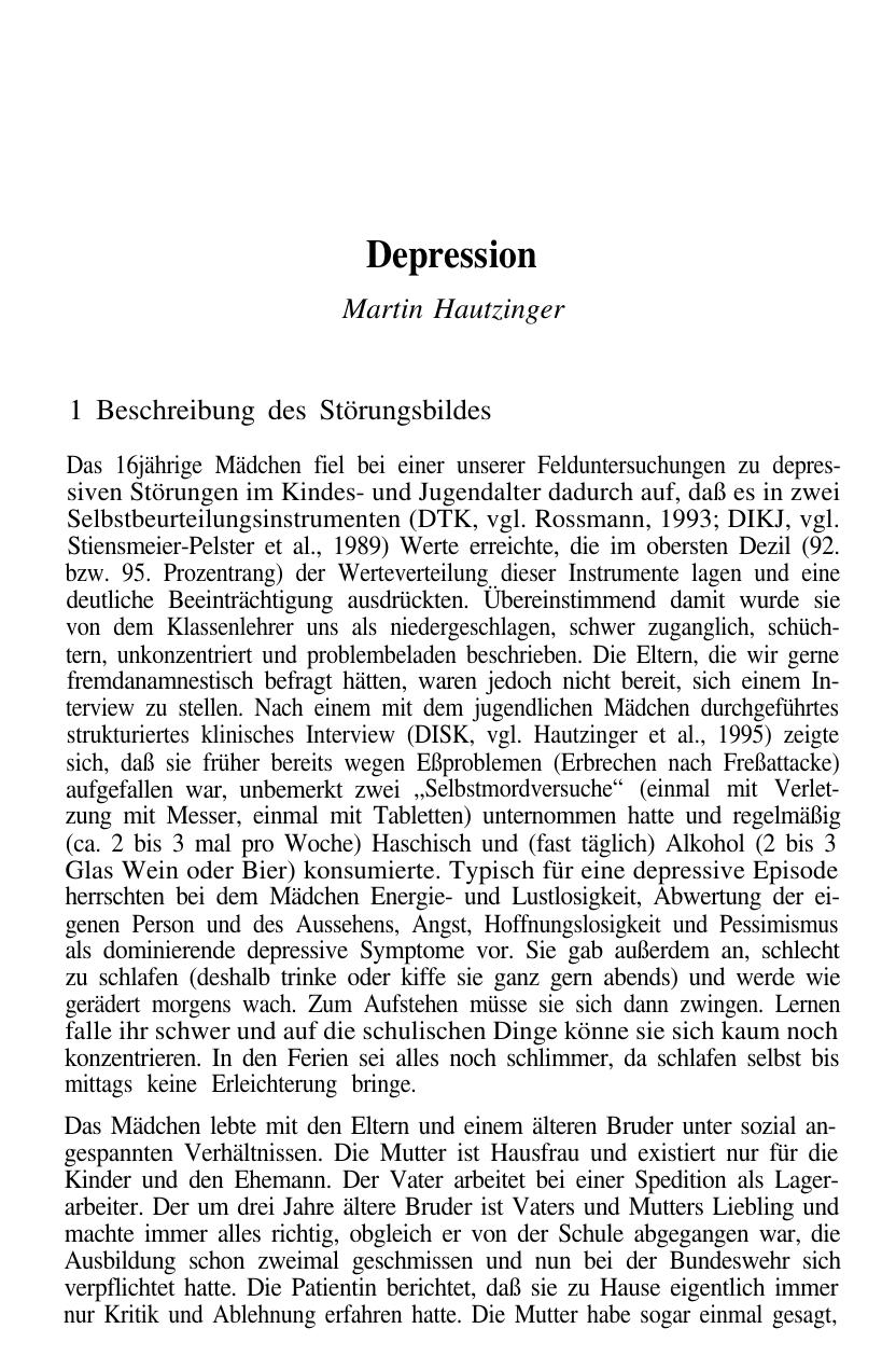 F. Petermann (Hrsg.): Fallbuch der Klinischen Kinderpsychologie