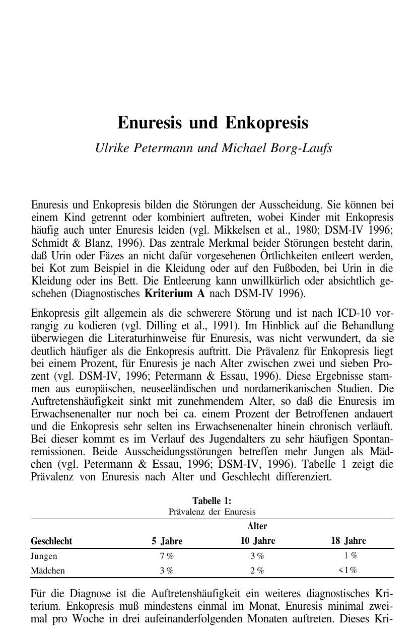 F. Petermann (Hrsg.): Fallbuch der Klinischen Kinderpsychologie