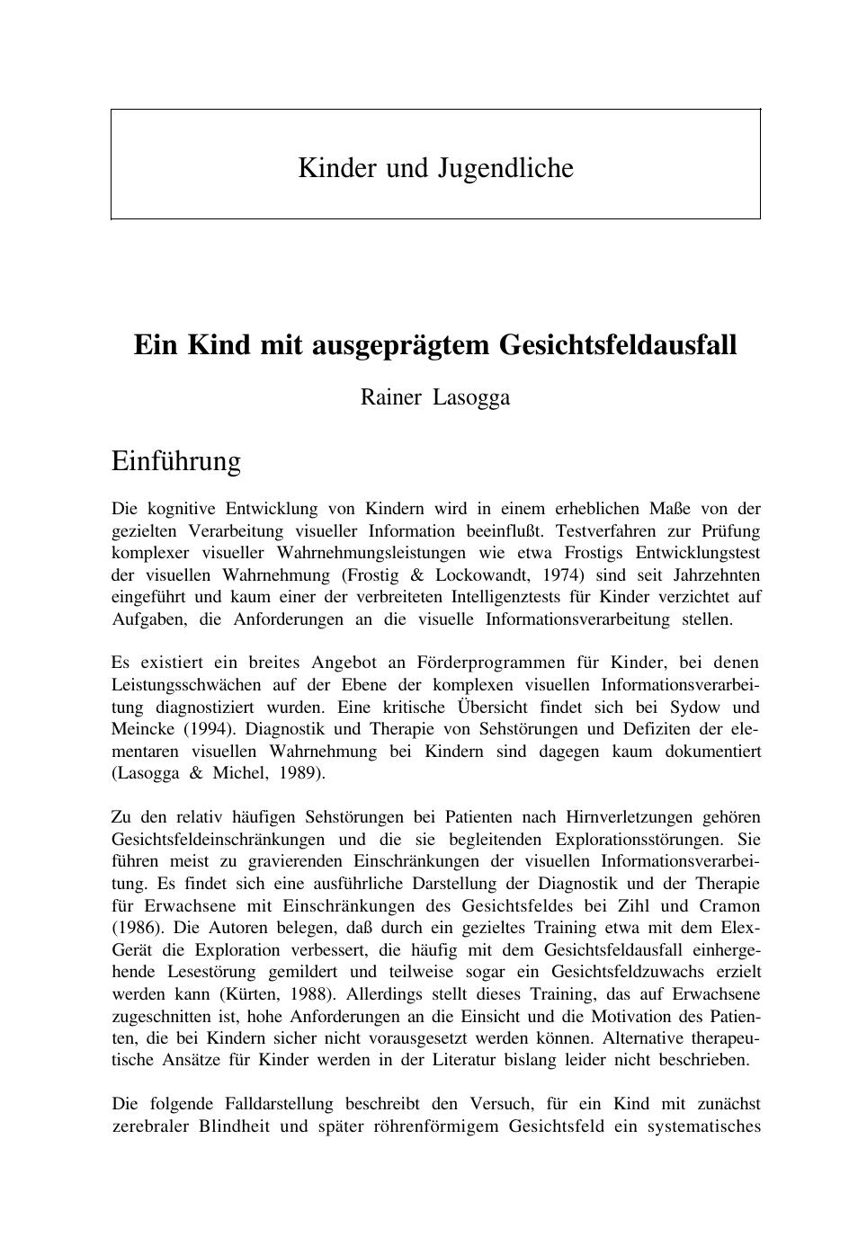 S. Gauggel & G. Kerkhoff (Hrsg.): Fallbuch der Klinischen Neuropsychologie
