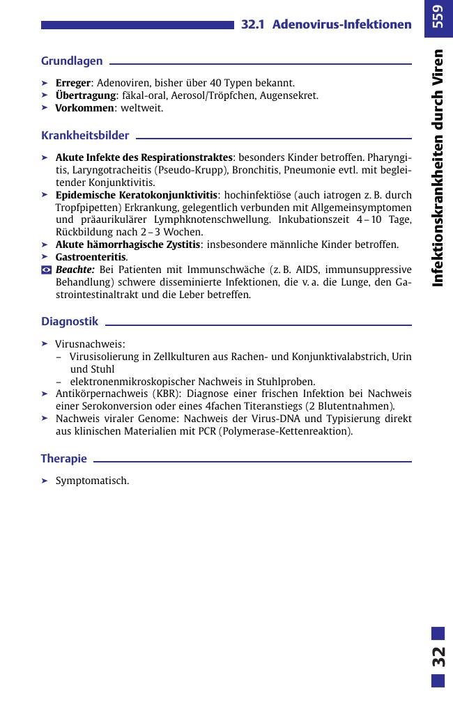 Infektionskrankheiten durch Viren
