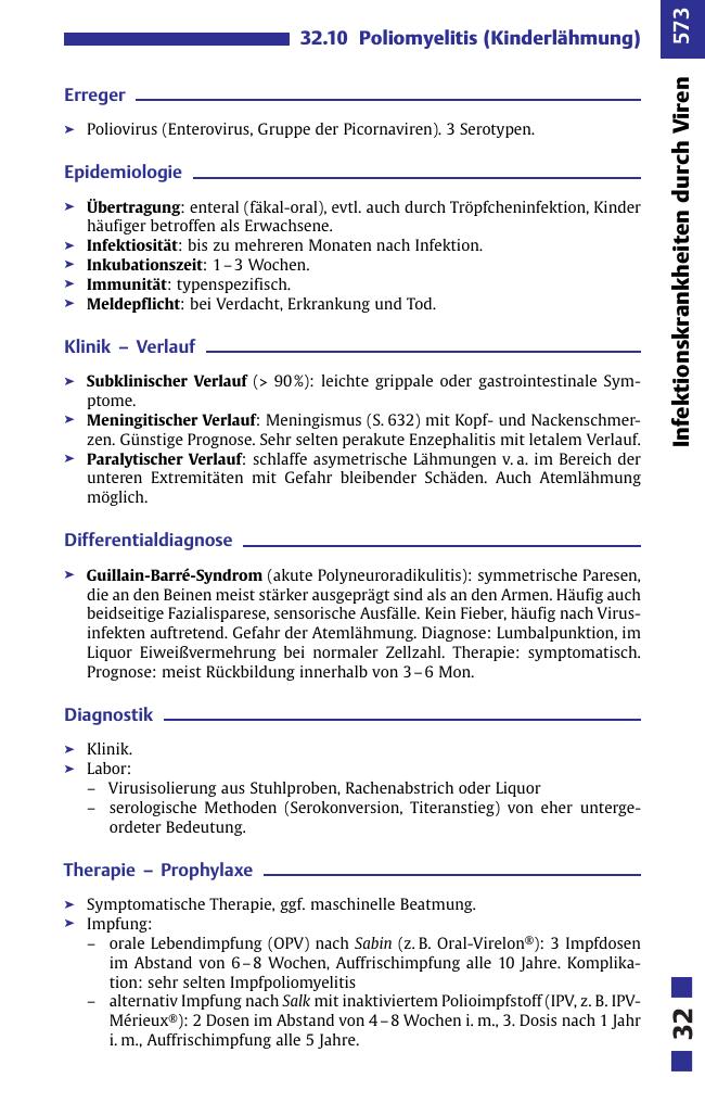 Infektionskrankheiten durch Viren II