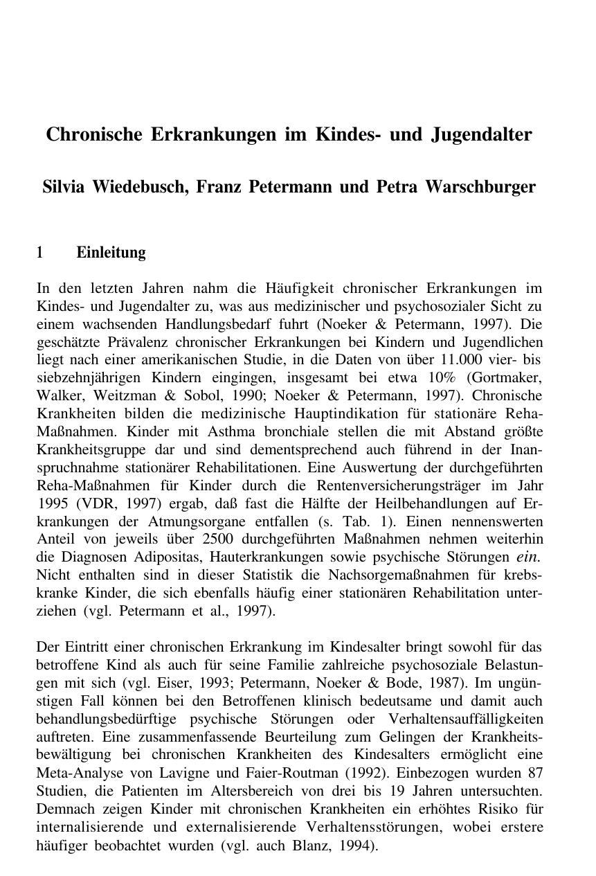 F. Petermann (Hrsg.): Rehabilitation