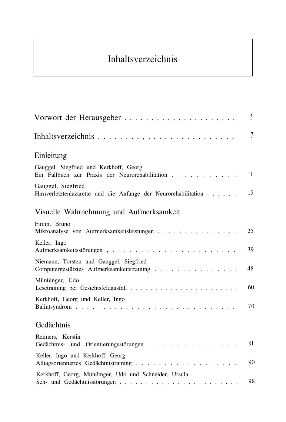 S. Gauggel & G. Kerkhoff (Hrsg.): Fallbuch der Klinischen NeuropsycholÛ-