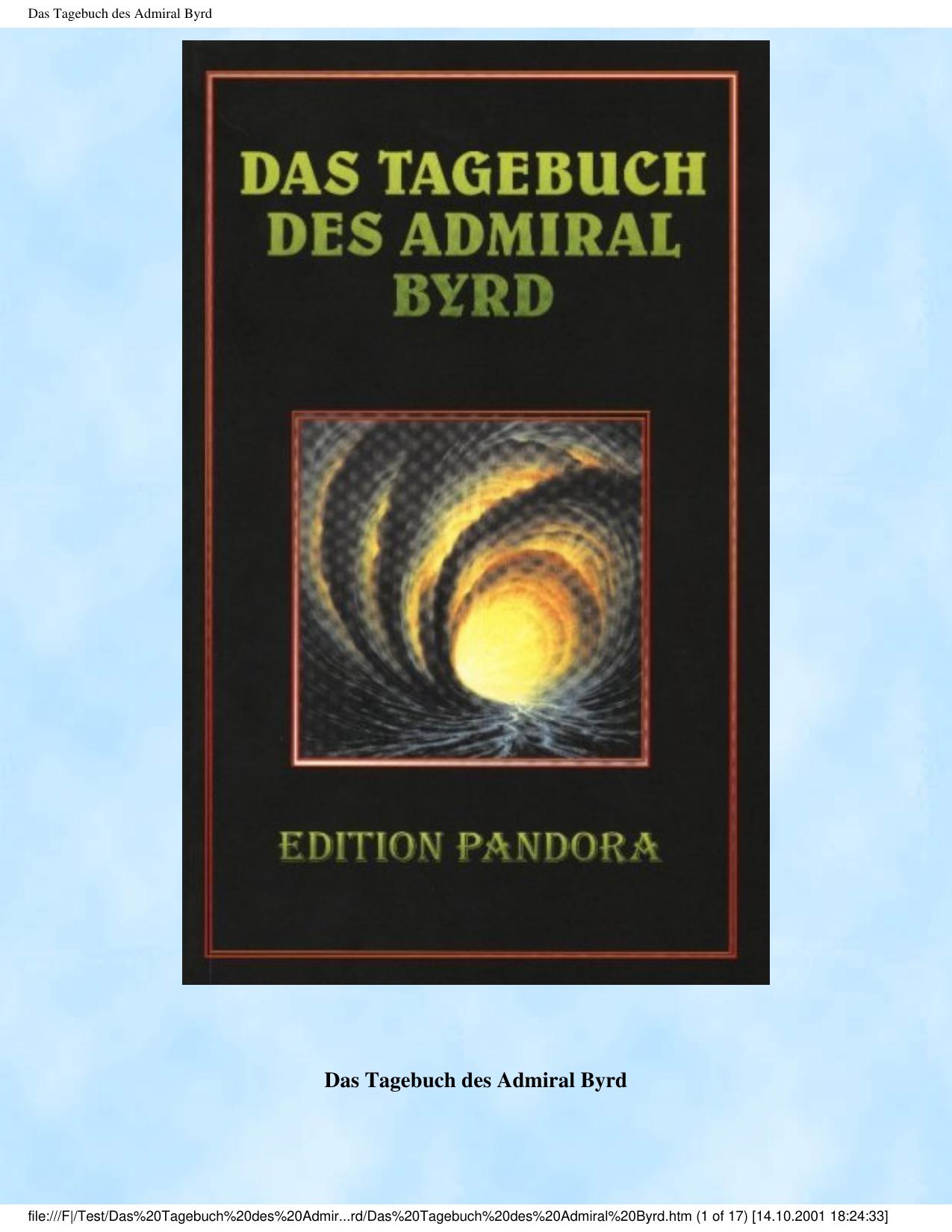 Das Tagebuch des Admiral Byrd