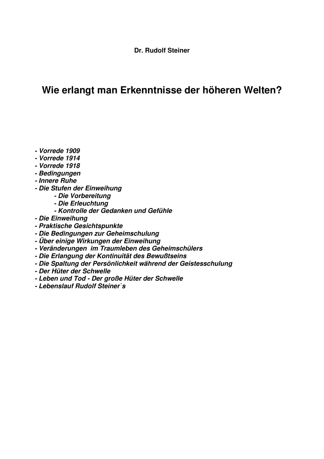 Dr. Rudolf Steiner