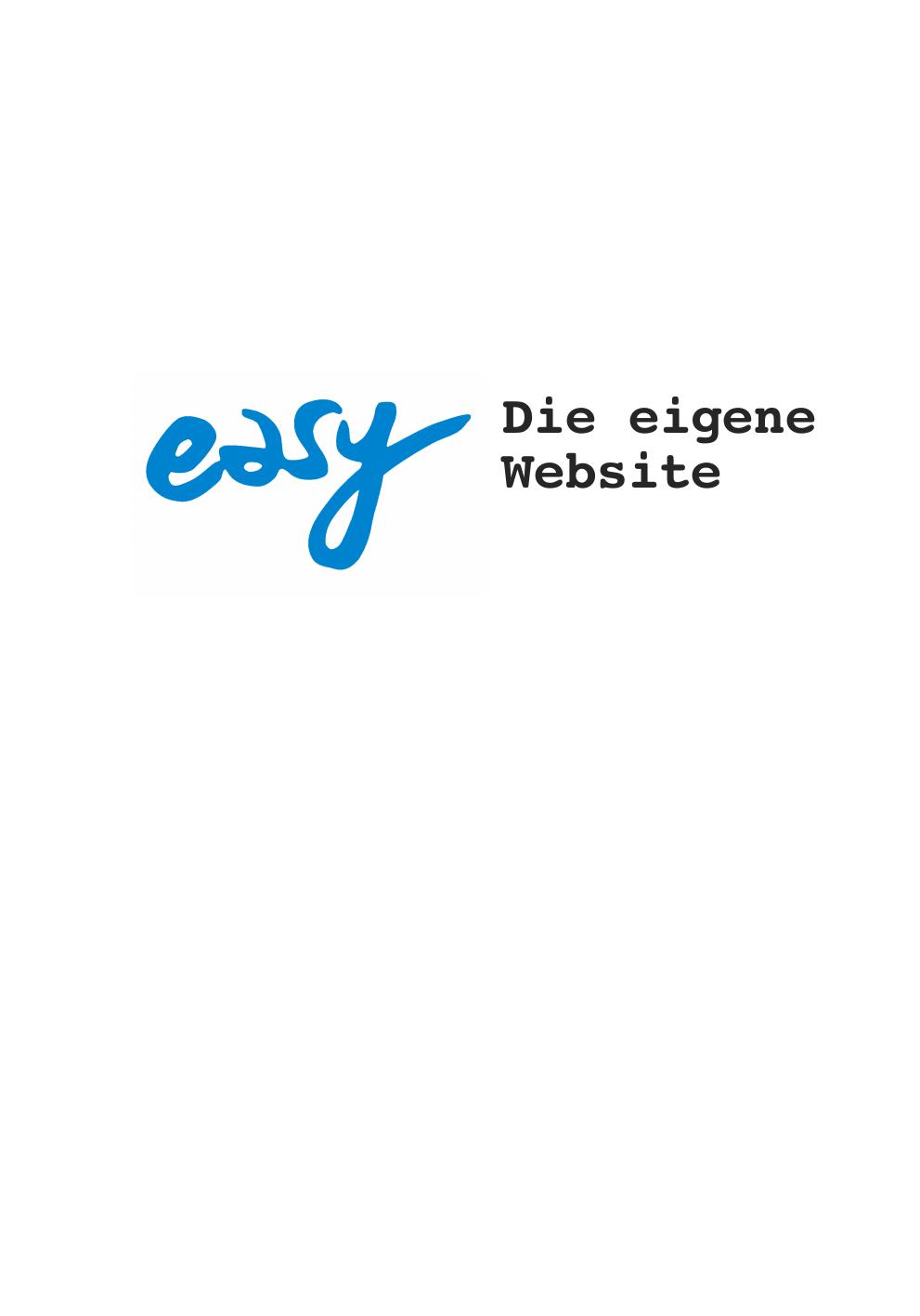 Die eigene Website *easy* - *ISBN 3-8272-6921-0* - © 2005 by Markt+Technik Verlag <STD>