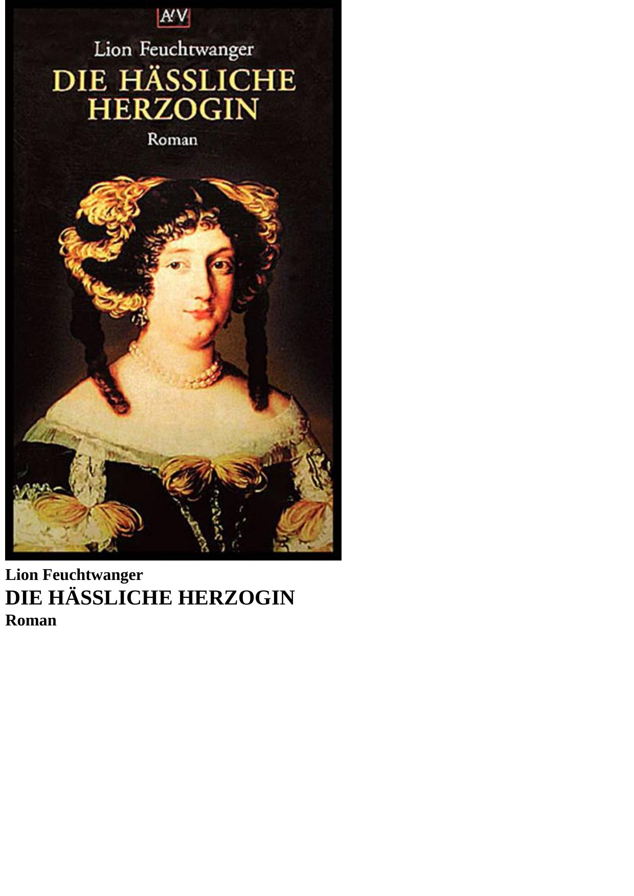 Die haessliche Herzogin